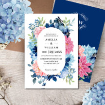 Algo azul antes de eu fazer o casamento floral