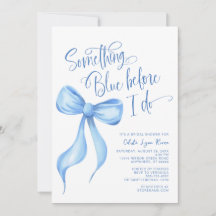 Algo Azul Antes Que Eu Faça Chá de panela