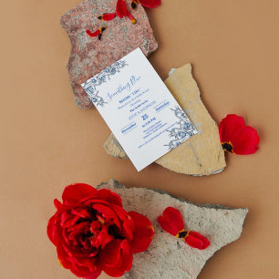 Convites Algo azul antes que eu faça chá de panela