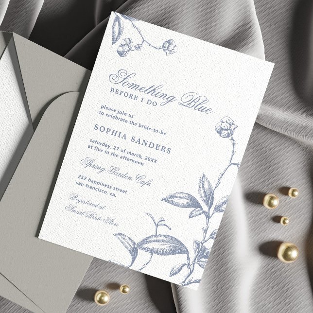 Convites Algo azul antes que eu faça chá de panela (Criador carregado)