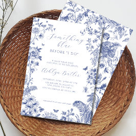 Convites Algo Azul Antes Que Eu Faça O Chá de panela Convid