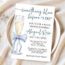 Algo Azul Antes Que Eu Faça O Chá de panela Convid