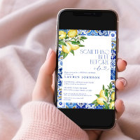 Algo azul limão marroquino Chá de panela QR