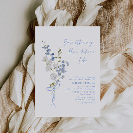 Convites Algo Buquê de flor selvagem azul