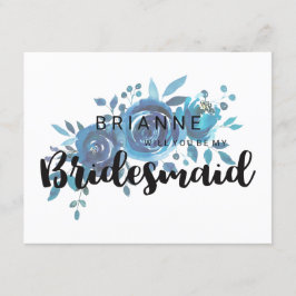 Convites Algo De Rosa Azul Você Será Minha Porta-Pontas