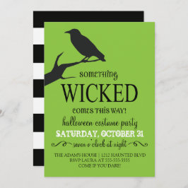 Convites Algo Má Festa de Halloween