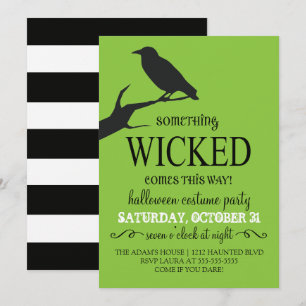 Convites Algo Má Festa de Halloween