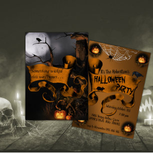 Convites Algo Má Halloween