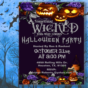 Convites Algo Mal Dessa Maneira Vem Adulto Halloween