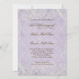 Convites Algodão Floral pelo Casamento de Beachy