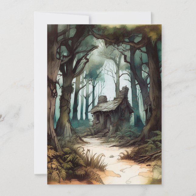 Convites Algodão Florestal Encantado (Frente)