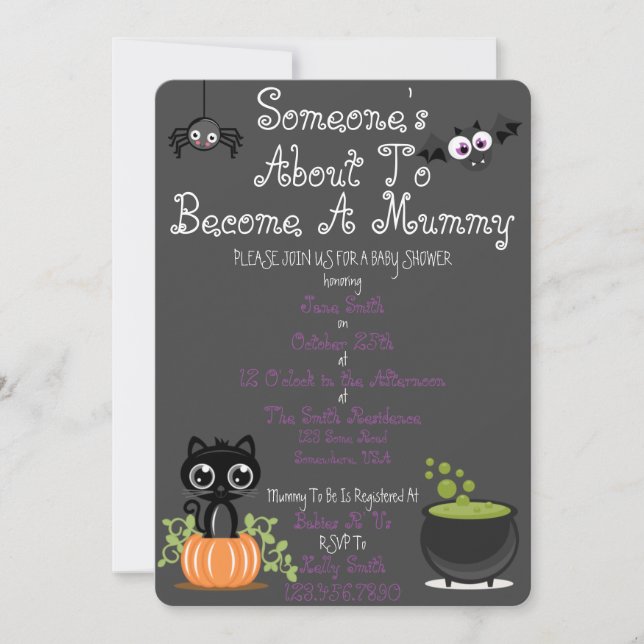 Convites Alguém está prestes a ser mãe (Frente)