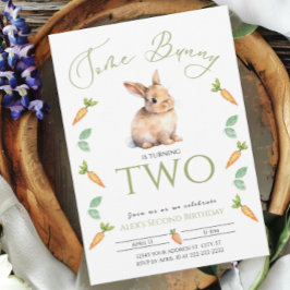 Convites Algum Bordo de Cenoura de segundo aniversário Coel