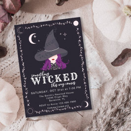 Convites Alguma Coisa Má Festa de Bruxas de Halloween