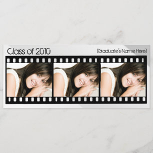 Convites Alguma graduação de Filmstrip da foto do costume