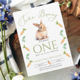 Convites Algumas Carrinhos de Primeiro aniversário de Bunny