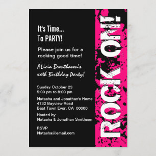 Convites ALGUMAS rochas do aniversário do ANO! A14