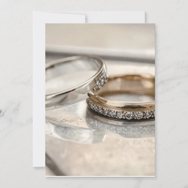 Convites aliancas de casamento (Frente)