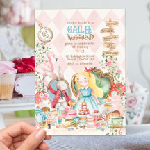 Alice Adventures em Woderland Birthday Tea Party
