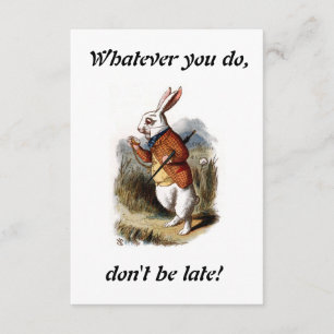 Convites Alice - coelho branco