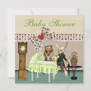 Convites Alice & Hare No País das Maravilhas Sobre O Chá 