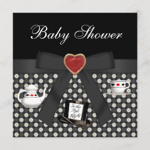 Convites Alice no Chá de fraldas das Maravilhas do Tea Part