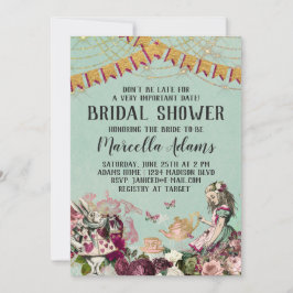 Convites Alice no Chá de panela da Terra Maravilha