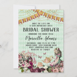 Convites Alice no Chá de panela da Terra Maravilha