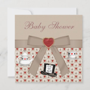 Convites Alice no País das Maravilhas, Chá de fraldas do 