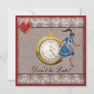 Convites Alice no País das Maravilhas, Chá de fraldas do 