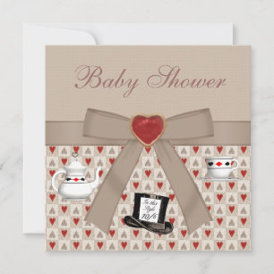 Convites Alice no País das Maravilhas, Chá de fraldas do Te