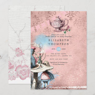 Convites Alice No País Das Maravilhas, Chá de panela Do T