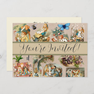 Convites Alice no País das Maravilhas Cheshire Cat Caracter