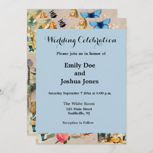 Convites Alice no País das Maravilhas Cheshire Cat Caracter