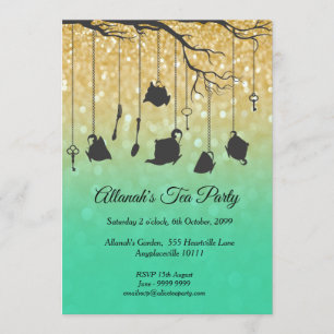 Convites Alice no País das Maravilhas e Festa de Aniversári