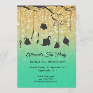 Convites Alice no País das Maravilhas e Festa de Aniversári