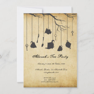 Convites Alice no País das Maravilhas Festa de Aniversári