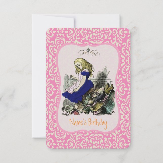 Convites Alice no País das Maravilhas MUDA COR - Convites/R (Frente)