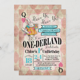 Convites Alice no primeiro aniversario das Maravilhas