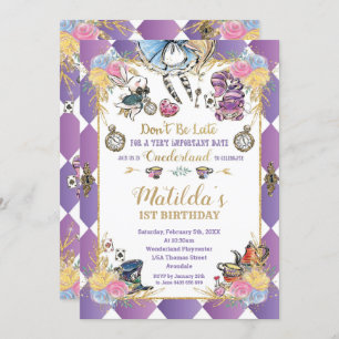 Convites Alice no primeiro aniversario das Maravilhas, Oned