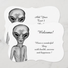 Convites Alienígena da cinza, Adicionar seu texto