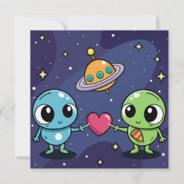 Convites Alienígena Love Buddies