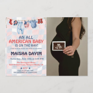 Convites All American Baby 4th of July Baby shower Photo