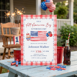 Convites All American Birthday Invitation