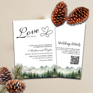 Convites All in One Love está no Air QR Code Wedding