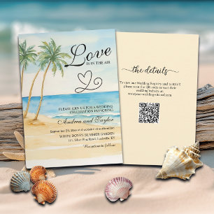Convites All in One Love está no Air QR Code Wedding