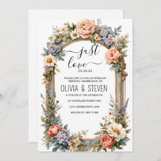 Convites All-In-One Simple Classic White Wedding