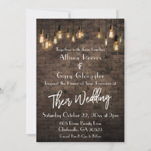 Convites Allison e Gary Custom Invite