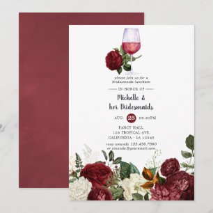 Convites Almoço de Damas de Honra com Degustação de Vinho F
