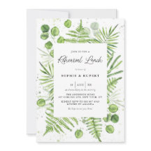 Almoço de ensaio de Ferns e Eucalyptus com Aquarel